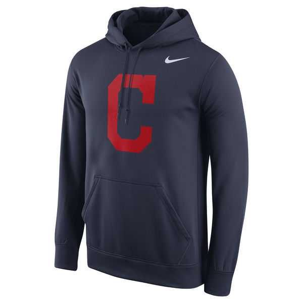 Men's Cleveland Indians Nike Logo Performance Pullover Hoodie - Navy Blue,We sell and wholesale Men's Cleveland Indians Nike Logo Performance Pullover Hoodie - Navy Blue on line form chian!